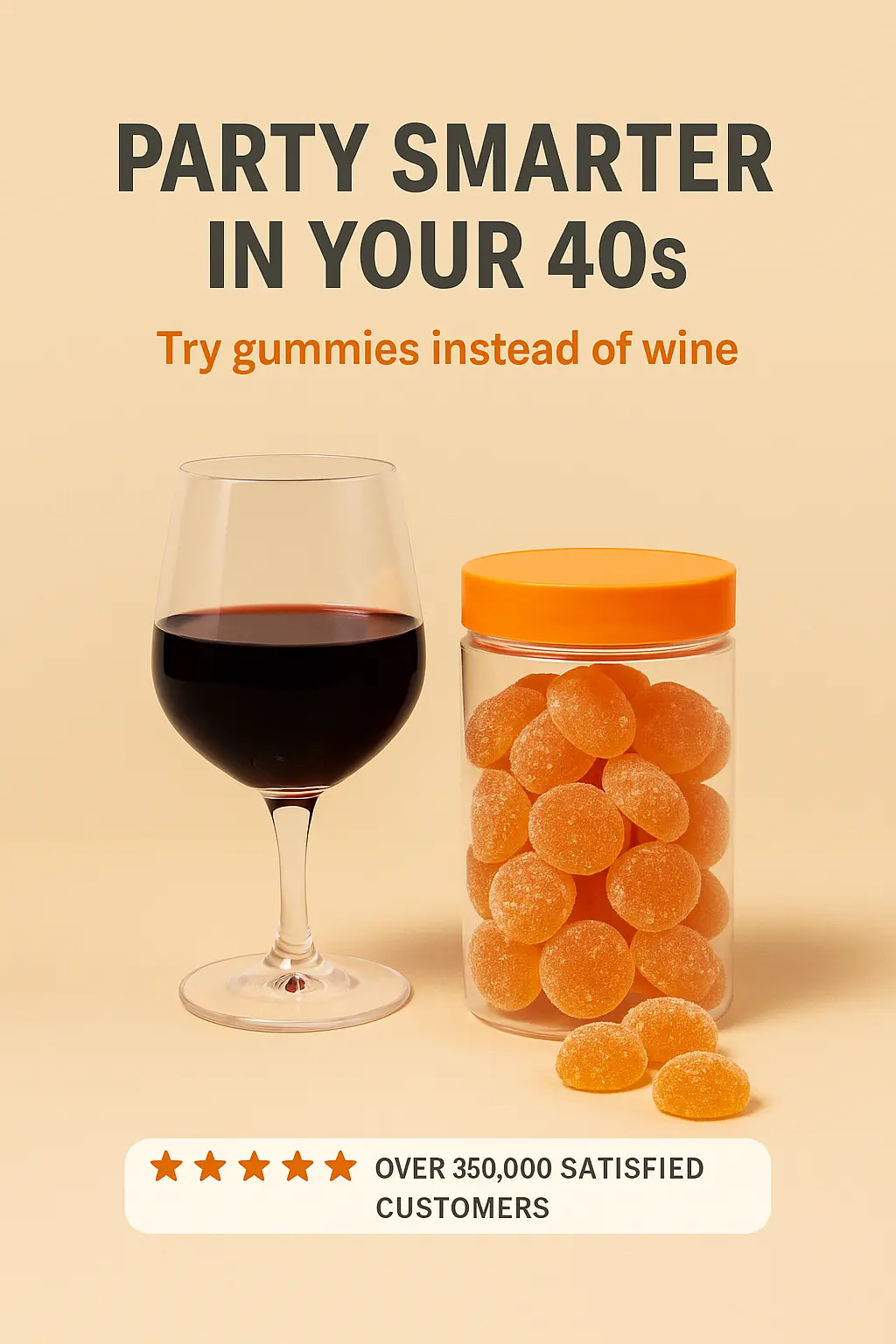 Hook ad creative mockup, Gummies · pattern break
